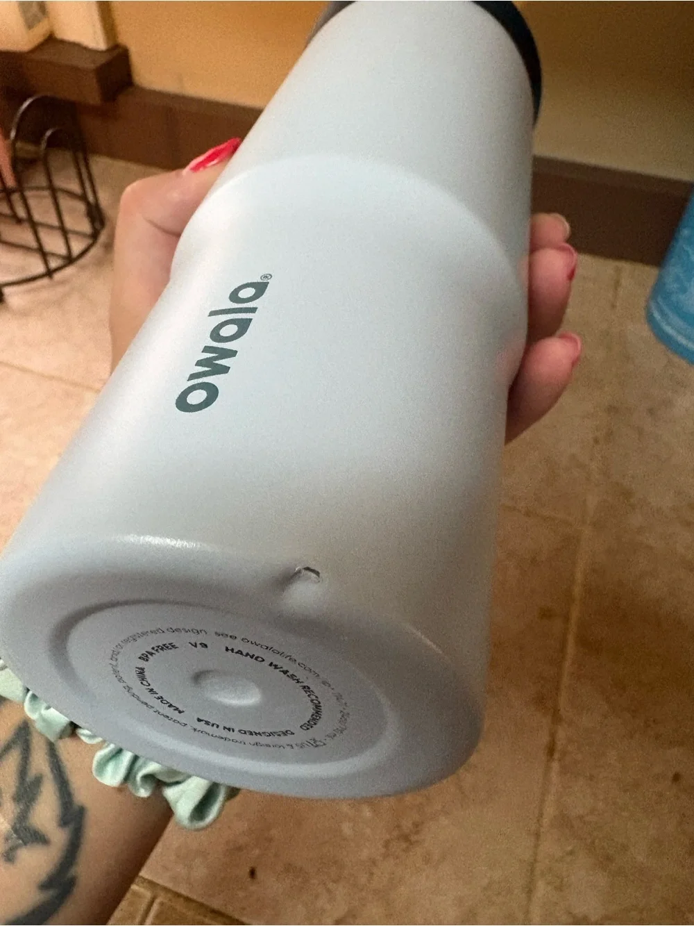 White Insulated Tumbler with Straw